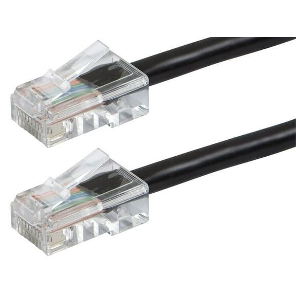 Monoprice ZEROboot Series Cat6 24AWG UTP Ethernet Network Patch Cable, 50ft Black