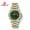 Two-tone case + green dial + two-tone steel strap, variant on Men's Business Gift Classic Trendy Steel Band Watch 30m Waterproof Calendar Watch Men's Quartz Wristwatch
