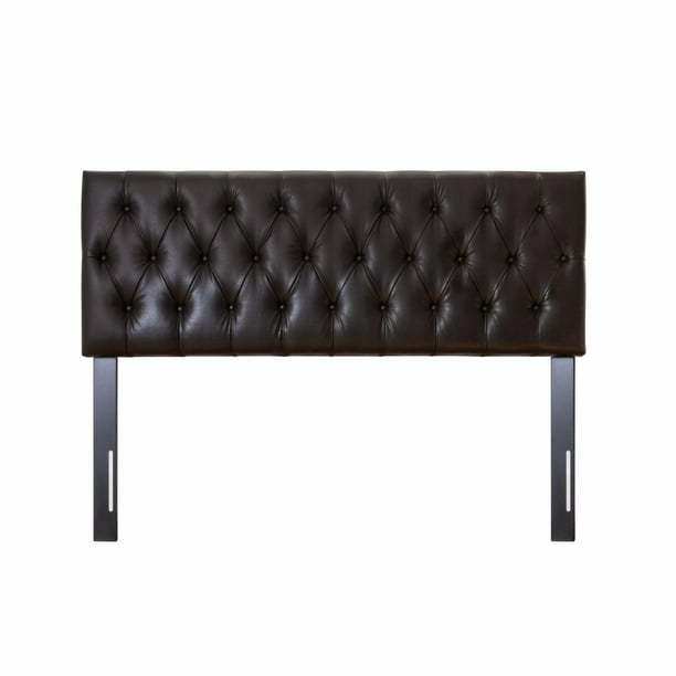 Abbyson Cacey Bonded Leather, Leather Padded Headboard
