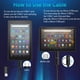 thumbnail image 4 of Cargador VOTY Fast para tableta Amazon Fire con USB-C y micro USB, 4 of 6