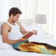 thumbnail image 5 of Fotbe Golden Cloud Winged Dog Pantalones de Pijama para Hombre, Pantalones de Dormir, Pantalones de Casa con Cintura Ajustable y Bolsillos-3X-Large, 5 of 6