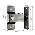 thumbnail image 2 of 2 Pcs Door Latch-Right Angle Sliding Door Lock Home Safety Locker 90 Degree, 2 of 5