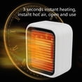 thumbnail image 3 of Up to 65% off 800W Mini Electric Fan Heater, 3 Seconds Fast Heat 2 Mode Heater, Winter Portable Electric Swing Heater Tower, Warmer Heater, 3 of 8