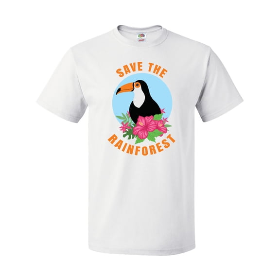 Inktastic Save the Rainforest Toucan Illustration T-Shirt