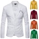 thumbnail image 2 of Traje de moda de primavera y verano para hombre, traje pequeño de lino y algodón ajustado a la moda para hombre, 2 of 6