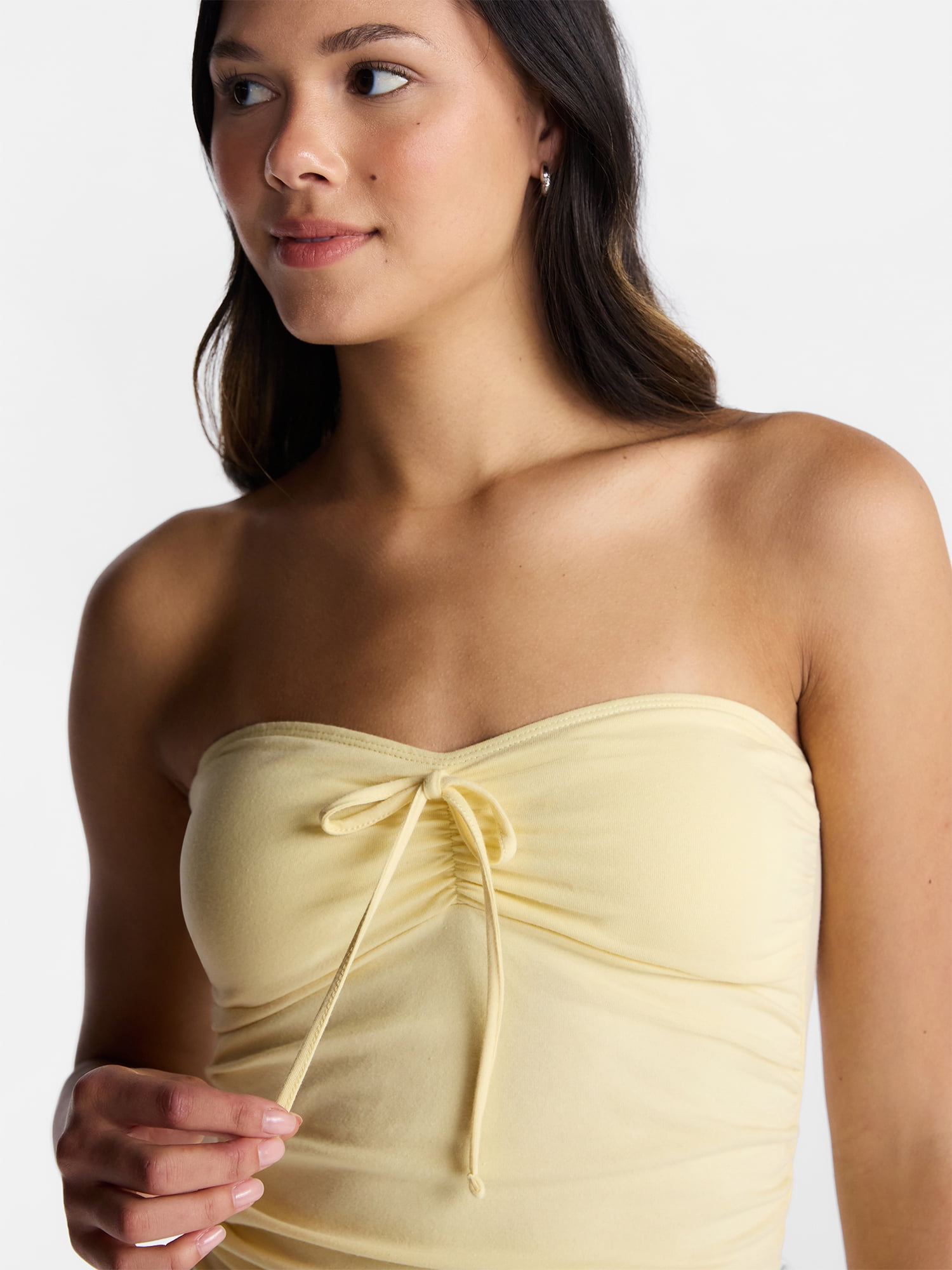 No Boundaries Ruched Tube Top, Women’s XXS-XXL