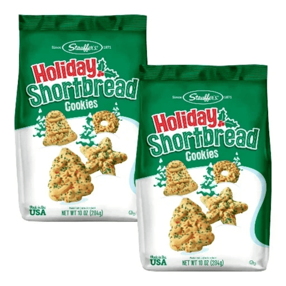 Stauffer's Holiday Shortbread Cookies, 10 oz Each, 2-Pack