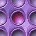 thumbnail image 1 of Ahgly Tapis d'Intérieur Lavable en Machine Carré Transitionnel Heliotrope Violet, 8 Pieds Carré, 1 of 7