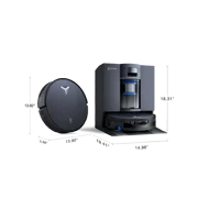 ECOVACS DEEBOT X12 OMNICYCLONE Robot Vacuum & Mop, 22,000Pa, FocusJet, Bagless Station & AIVI 3D