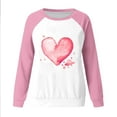thumbnail image 4 of ZyeKqe Valentines Sweatshirt for Women Crewneck Color Block Pullover Tops Cute Heart Graphic Long Sleeve Shirts, 4 of 4