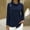Navy, variant on Women's Long Sleeve Cowl Neck Sweater Pullover Turtleneck Casual Loose Sweatshirts Tunic Tops