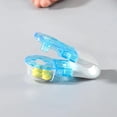 thumbnail image 4 of Dual-purpose pill extractor set - 2 ergonomic blister packaging openers, portable medicine organizer with safety cap, medical care and travel essentials, easy to extract pills (blue), 4 of 4