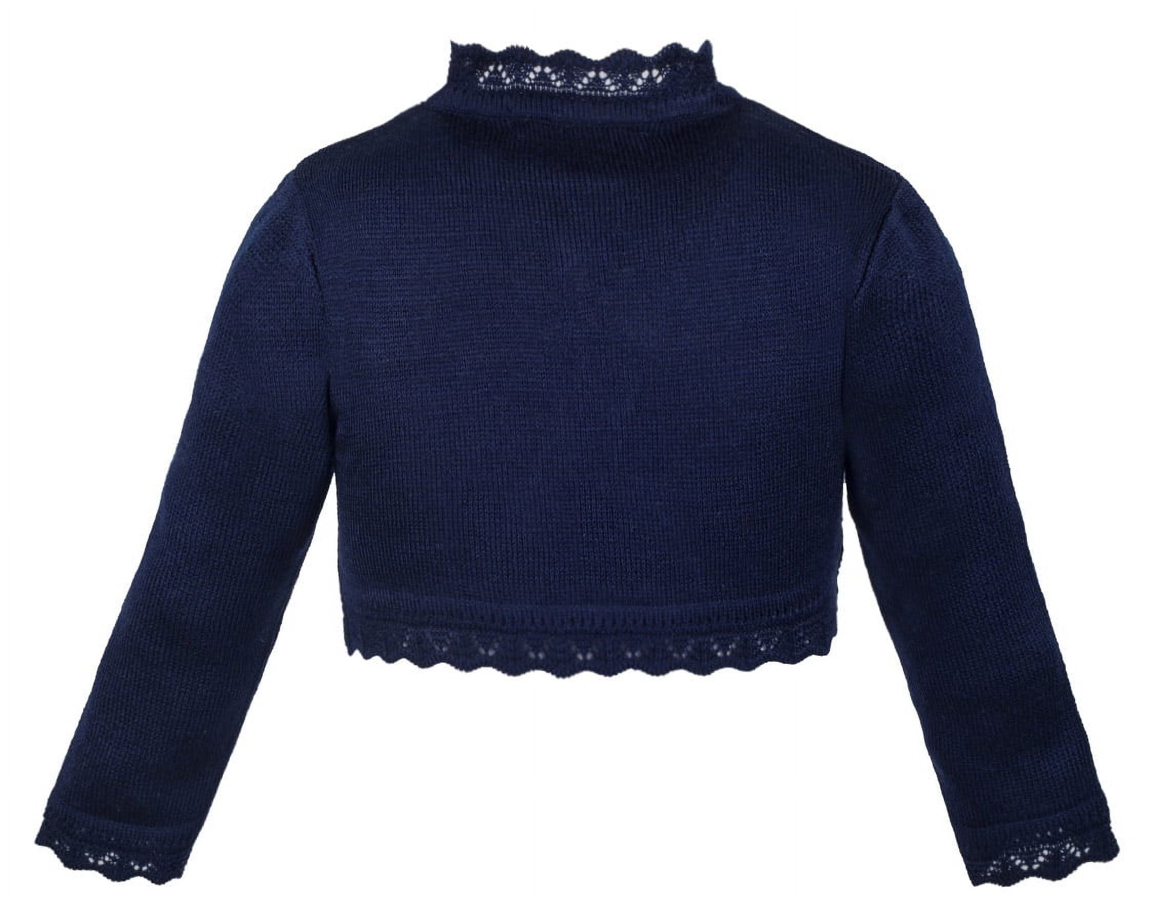 Girls navy bolero cardigan sales