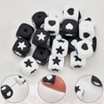 thumbnail image 6 of 1Set 40Pcs 4 Styles Cube with Star Silicone Beads Mixed Color 12x12x12mm Hole: 3mm 10pcs/style, 6 of 6