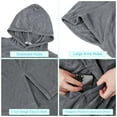 thumbnail image 3 of Catalonia Unisex Surf Poncho Changing Towel Robe for Adult Surfer Swimmer Outdoor Beach, 3 of 7