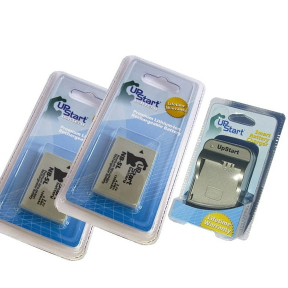 2x Pack - Canon PowerShot SD900 Battery   Charger - Replacement for Canon NB-5L Digital Camera Battery and Charger (1200mAh, 3.7V, Lithium-Ion)