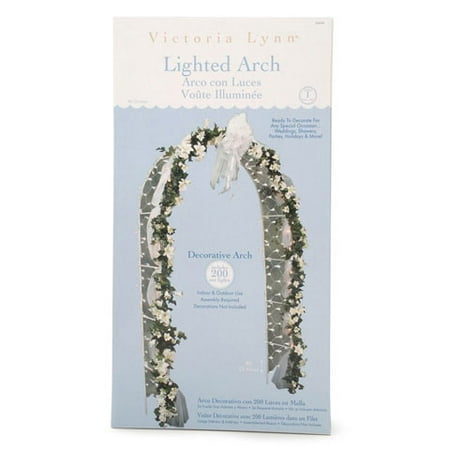 Victoria Lynn Wedding Arch - White - 200 Lights - 96 inches