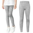 thumbnail image 3 of Akiihool Girl Pants Little Girls' Sweatpants Skinny Pocket Knit Pant (Grey,6-7 Years), 3 of 4
