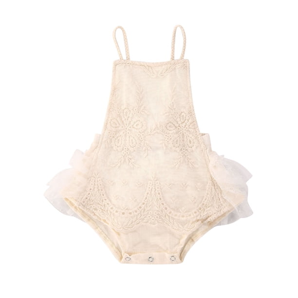 Ziyixin Ziyixin Baby Girl Romper Floral Lace Embroidery Jumpsuit Bodysuit Princess Dress Walmart Com Walmart Com