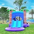 thumbnail image 2 of HeroKiddo Enchanted Forest Commercial Grade Bounce House Water Slide with Splash Pool for Kids and Adults (with Blower), Basketball Hoop, Outdoor Indoor, Wet Dry Combo, Inflatable, Birthday Party, 2 of 8