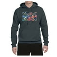 thumbnail image 2 of Wild Bobby,Colorful Football Mom Sports Unisex Graphic Hoodie Sweatshirt, Charcoal, 3XL, 2 of 3
