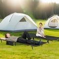 thumbnail image 5 of Costway Portable Camping Cot with Sturdy Aluminum Alloy Frame Carrying Bag Side Pocket, 5 of 10