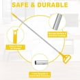 thumbnail image 5 of Commercial Mop Handle Heavy Duty,60 Inch Aluminum Side Gate Stick,Industrial Wet Mops Head Replacement Holder for Floor Cleaning,Yellow, 5 of 5