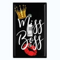 thumbnail image 1 of Metal Light Switch Plate Cover Queen Crown Kiss Miss Boss SGN003, 1 of 13