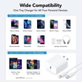 thumbnail image 5 of compatible for iphone 14 13 12 11 Fast Charger, 2-Pack with 6.6FT USB C Connector Hi-Speed Cable with compatible for iphone 14/13/13Pro/12/12 Pro/11/11Pro/XS/Max/XR/X/8 Plus,iPad, 5 of 9