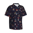 thumbnail image 2 of Daiia Mushrooms3 Hawaiian Shirt for Men Gentle Cotton Regular Short Sleeve Casual-Medium, 2 of 9