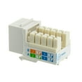 thumbnail image 2 of axGear Keystone Jack Cat 6 Network Ethernet 110 Punchdown 8P8C Cat6 White, 2 of 5