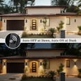 thumbnail image 2 of Lámpara de pared exterior SHIMR Dusk to Dawn, color negro mate, 30 cm, 2 of 8