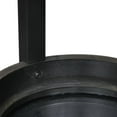 thumbnail image 4 of Leick Furniture Solid Wood Round Glass Top End Table in Chocolate Oak, 4 of 5