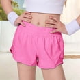 thumbnail image 2 of Girls Casual Running Shorts Loose Breathable Yoga High Waist Workout Shorts For Kids Sports Fitness Leisure, 2 of 4