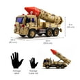thumbnail image 3 of Vokodo Military Launcher Truck Push And Go With Lights Sounds And Pull Back Missile Kids Friction Powered Army Fighter Carrier Vehicle Pretend Play Armored Toy Car Great Gift For Children Boys Girls, 3 of 7