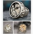 thumbnail image 3 of Stainless Steel Ring Unisex Statement Jewelry for Men and Women Electroplated Modern Band Durable Everyday Wear, 3 of 5