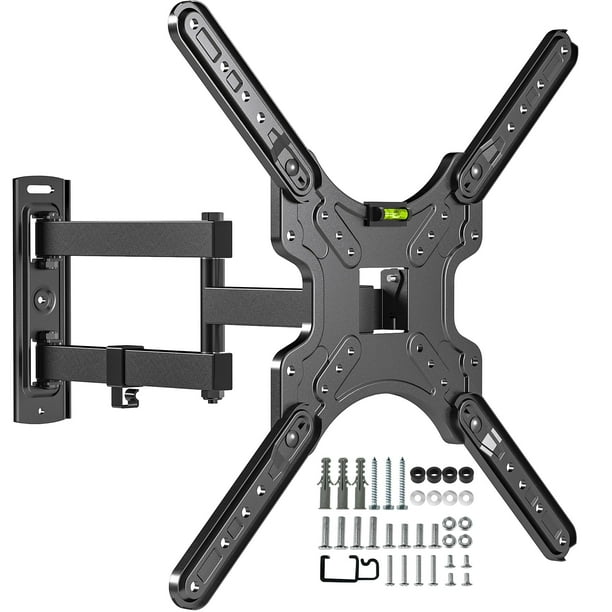 Soporte de pared para TV Solid As Mountain Full Motion, 26-55 pulgadas, 77 libras