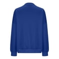 thumbnail image 4 of frariair Women's Fashionable Color Pullover Loose Ribbed Splicing Long Sleeve Pocket Top Sweatshirt Blank Sweatshirts Hooded Sweatshirt Women, 4 of 6