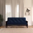 thumbnail image 2 of DHP Wood Arm Futon with Espresso Wood Finish, 2 of 9