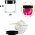thumbnail image 2 of ACDANC 20Pcs Small Travel Cosmetic Containers, Leak-Proof Plastic Containers with Sealed Lids, Wide-Mouth Storage Containers, Clear Empty Storage Jars, for Slime Lotions Scrubs Bath Salt 2oz, 2 of 6