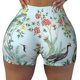 thumbnail image 2 of Balery Chinoiserie Floral Palm Tree Pantalones cortos de entrenamiento estampados para mujer, sin costuras, ajustados, para gimnasio, yoga, correr, deportes, ejercicio activo, fitness.-Large, 2 of 8