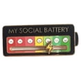 thumbnail image 2 of Broche innovador poder social nueva insignia personalizada pin humor para pareja (negro) (broche poder social - 1 pieza), 2 of 9