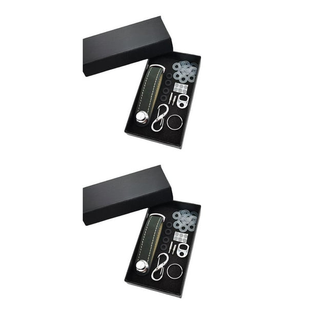 Inteprter Bolsa para llaves Soporte de estructura compacta Organizador de llaves Diseño simple Regalo del día del padre Llavero multifuncional Fibra de Type2 NO2 Inteprter CBP360155