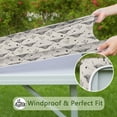 thumbnail image 6 of Highland Cow Cactus Triangle Pattern Square Fitted Tablecloth with Elastic Edge,Square Table Cover,Washable Elastic Table Cover for Home Kitchen Party Decor 36"x36", 6 of 6