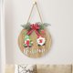 thumbnail image 4 of Gnomo enano de pareja de Navidad YONGSHENG colgador de puerta delantera de madera, 4 of 4