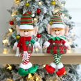 thumbnail image 2 of 1/2 Uds. Adornos navideños de muñeco elfo de felpa para niños y niñas, muñeco de juguete elfo de Navidad, decoración del hogar de Año Nuevo, adornos de árbol de Navidad, 2 of 3