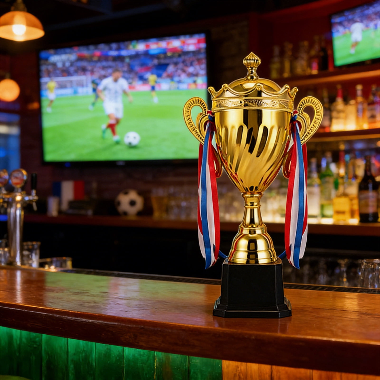 Dxssxc Gold Place Trophy Cup - Metal Award for Sports Championship, Youth Birthday Party & Event Prize, Durable Glossy Finish for Basketball, Football & Soccer Tournaments