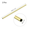 thumbnail image 2 of Uxcell Brass Tubing Seamless Straight Pipes Tube 8mm x 0.3mm x 300mm, 2 of 5