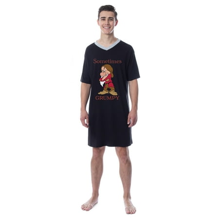 

Disney Mens Grumpy Snow White And The Seven Dwarfs Sleep Pajama Shirt