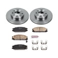 thumbnail image 3 of Power Stop Front Stock Replacement Brake Pad and Rotor Kit KOE400, 3 of 8